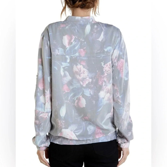OBEY Maven Floral Bomber Lightweight Jacket - size S - Picture 2 of 10